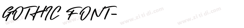GOTHIC FONT字体转换